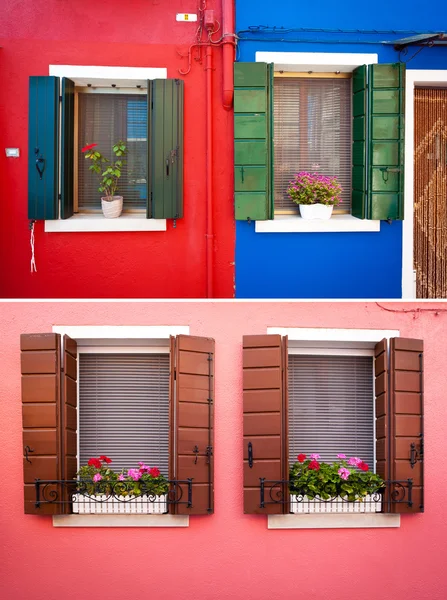 Ventana de Burano — Foto de Stock