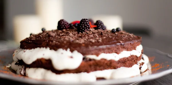 Bolo de chocolate — Fotografia de Stock