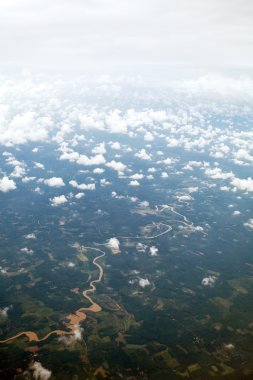 Uçaktan manzara çok güzel.