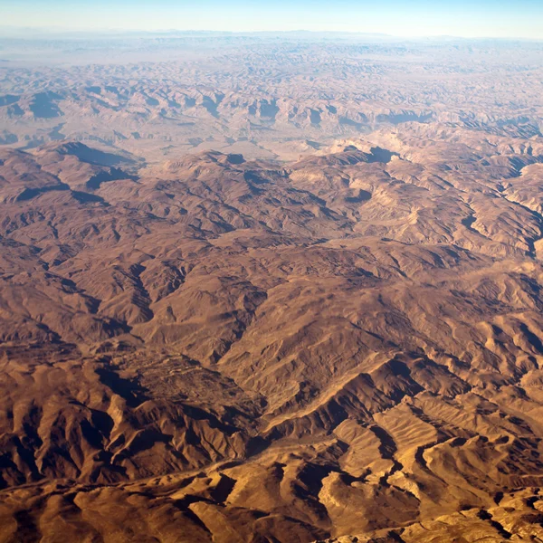 Schöne Aussicht aus dem Flugzeug — Stockfoto