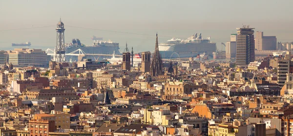 Panoramautsikt över barcelona — Stockfoto