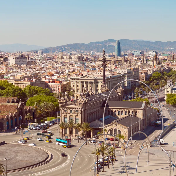 Барселона місто і порт. Іспанія — стокове фото