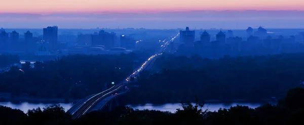 Sunrise over Kiev. Ukraine — Zdjęcie stockowe