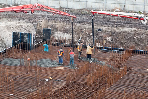 Construction of an apartment house — Stock Photo, Image