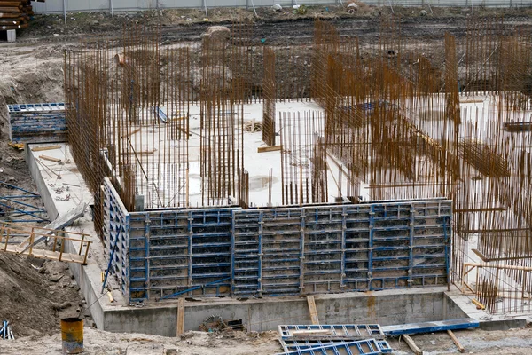 Construction of an apartment house — Stock Photo, Image