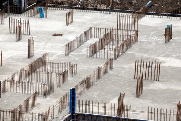 Construção de uma casa de apartamento — Fotografia de Stock