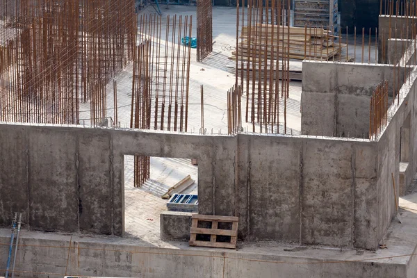 Construction of an apartment house — Stock Photo, Image