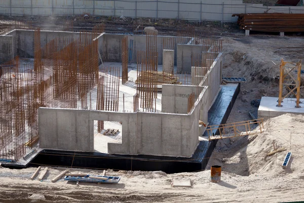 Construction of an apartment house — Stock Photo, Image