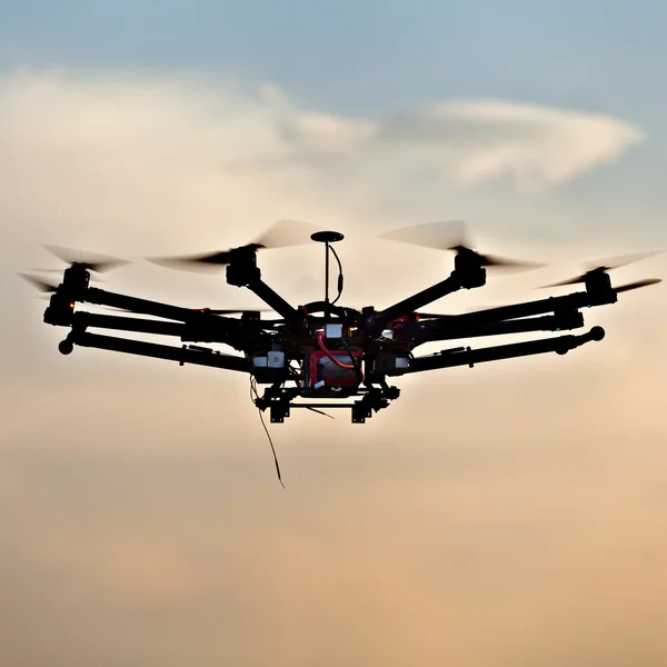 Oktokopter, helicóptero, drone — Fotografia de Stock
