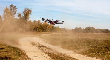Octocopter, helikopter, uçak