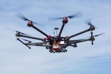 Octocopter, helikopter, uçak