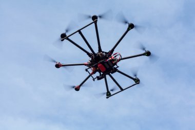 Octocopter, helikopter, uçak
