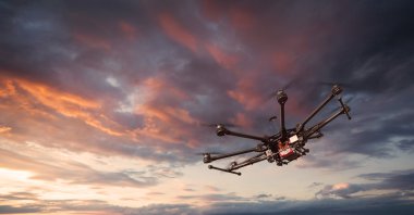Octocopter, helikopter, uçak