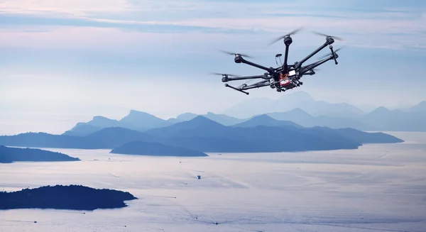 Octocopter, elicottero, drone — Foto Stock