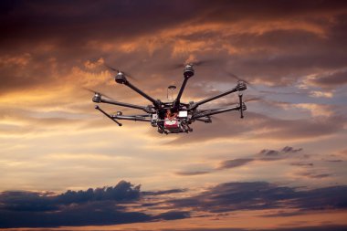 Octocopter, helikopter, uçak