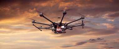 Octocopter, helikopter, uçak