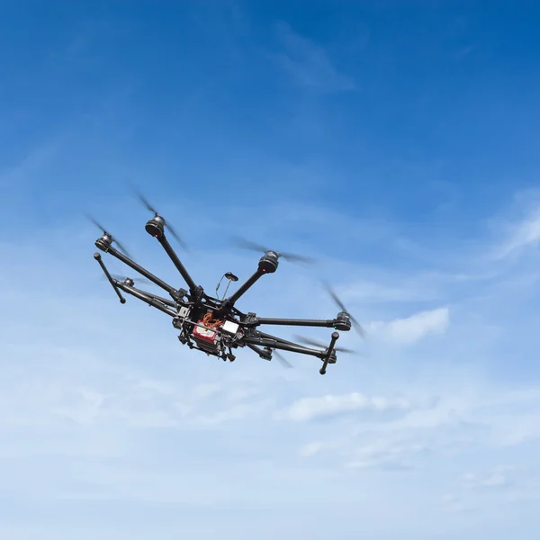 Octocopter、ヘリコプター、無人機 — ストック写真