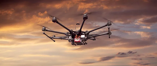 Octocopter, helicóptero, drone — Foto de Stock