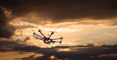 Octocopter, helikopter, uçak