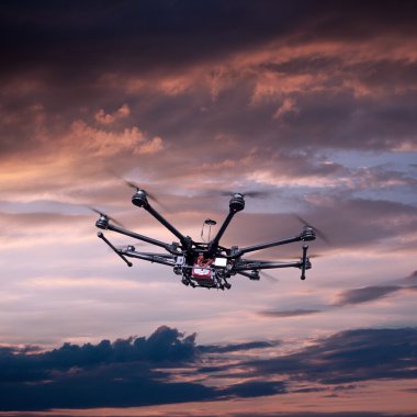 Octocopter, helikopter, uçak