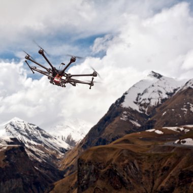 Octocopter, helikopter, uçak