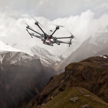 Octocopter, helikopter, uçak