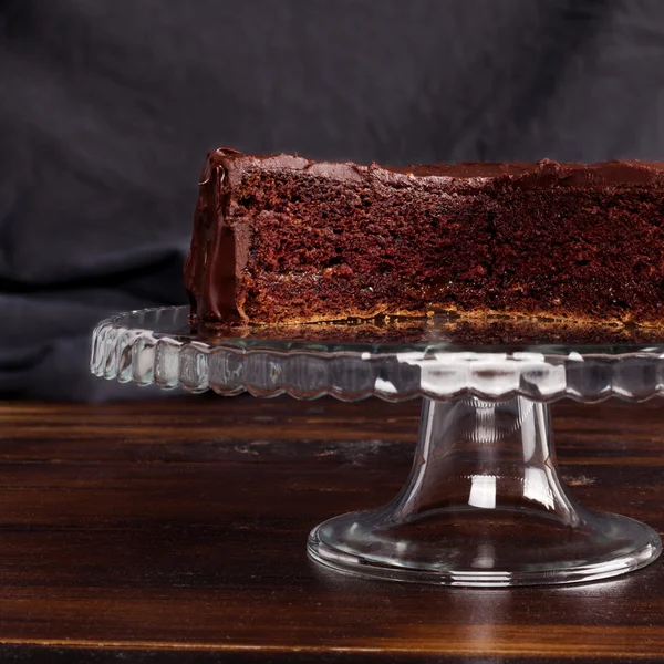 Νόστιμα Sacher σοκολάτας κέικ. — Φωτογραφία Αρχείου