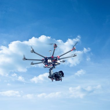 Octocopter, helikopter, uçak