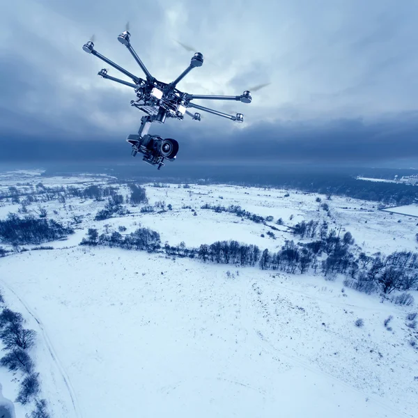 The professional octocopter — Stockfoto