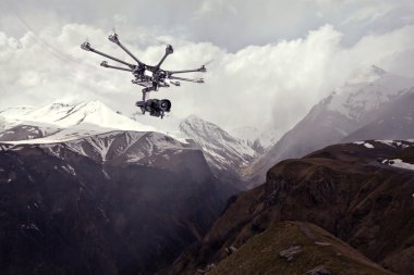 Octocopter, helikopter, uçak