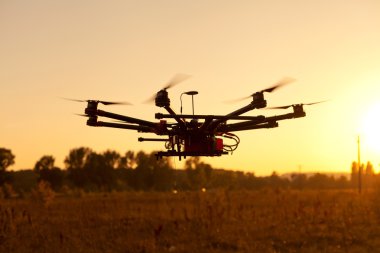 Octocopter, helikopter, uçak