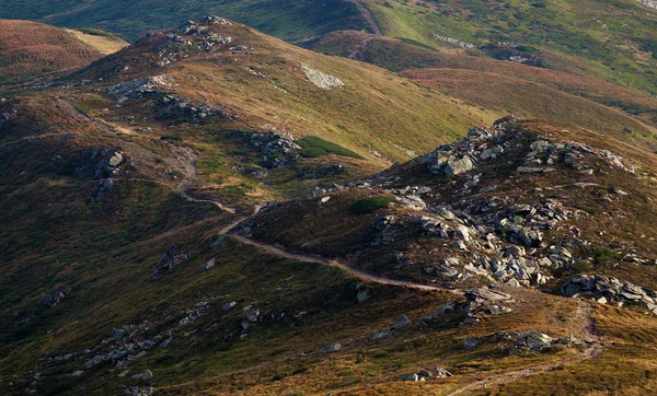 Travel along the ridge — Stock Photo, Image