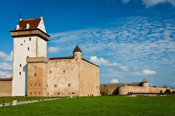 Замок Герман-Ивангородская крепость — стоковое фото