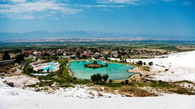 Pamukkale gölette Vadisi görünümünü