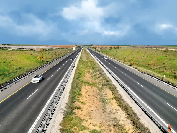 Rodovia Esta Rodovia Trans Israel Maior Projeto Infraestrutura Israelense Até — Fotografia de Stock