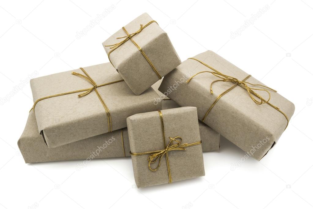 Five gift boxes