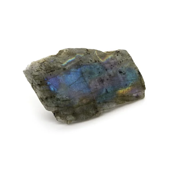 Натуральний рідкісний грубий лабрадоритний камінь — стокове фото