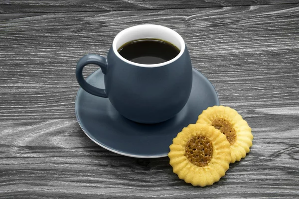 Tazza di caffè in ceramica grigia — Foto Stock