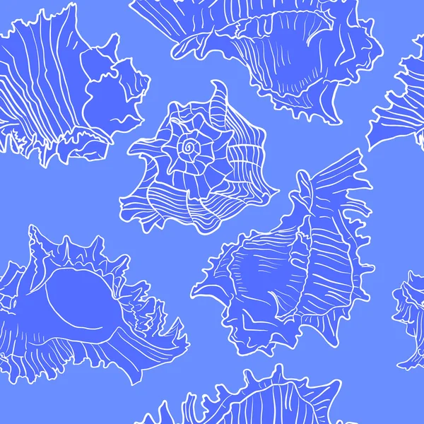 Ilustracja kolorowy wektor wzór morskiej z morza — Wektor stockowy