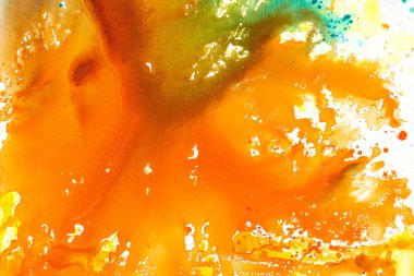 Tablo üzerine akrilik ve suluboya resimler, el boyası ve soyut arkaplan. Suluboya resim modern soyut yaratıcı modern sanat. Duvar kâğıdı için soyut sanat çizimi el resmi.