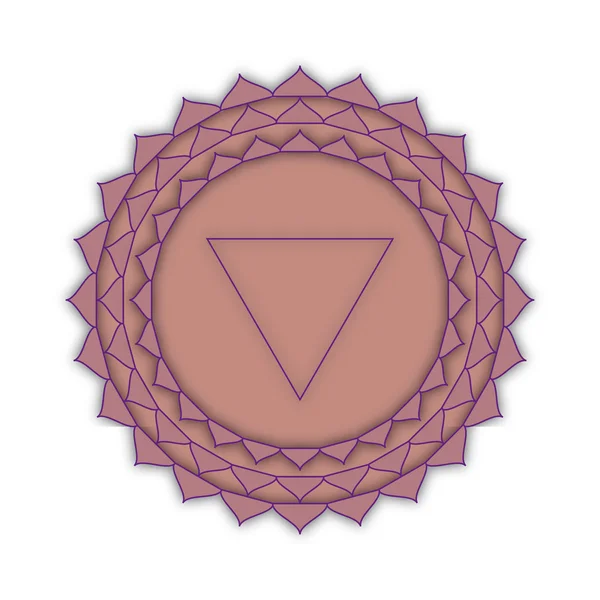 Sahasrara - el chakra de la corona. El símbolo del séptimo chakra . — Foto de Stock