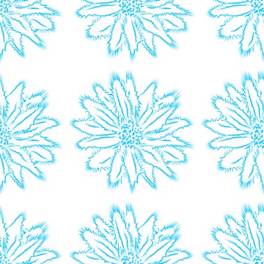 Açık renkli, seamless modeli üzerinde çiçek süsleme.