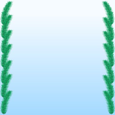 Yeşil çam dalları ile arka plan.