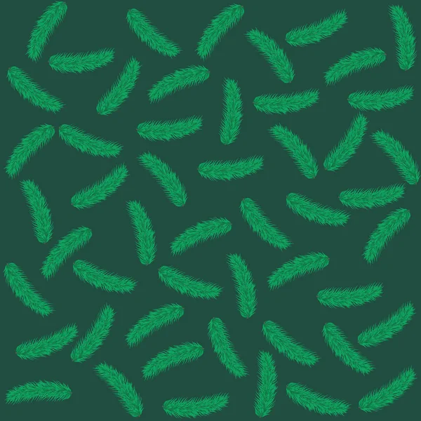 Візерунок з зеленими гілками ялиці . — стокове фото