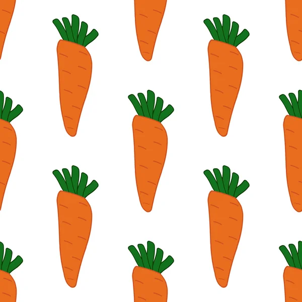 Seamless pattern with carrots — Stock Vector