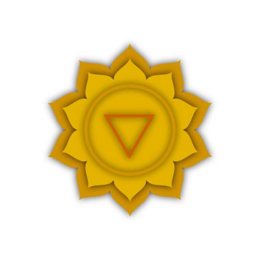 the image of the heart chakra, vector illustration clipart