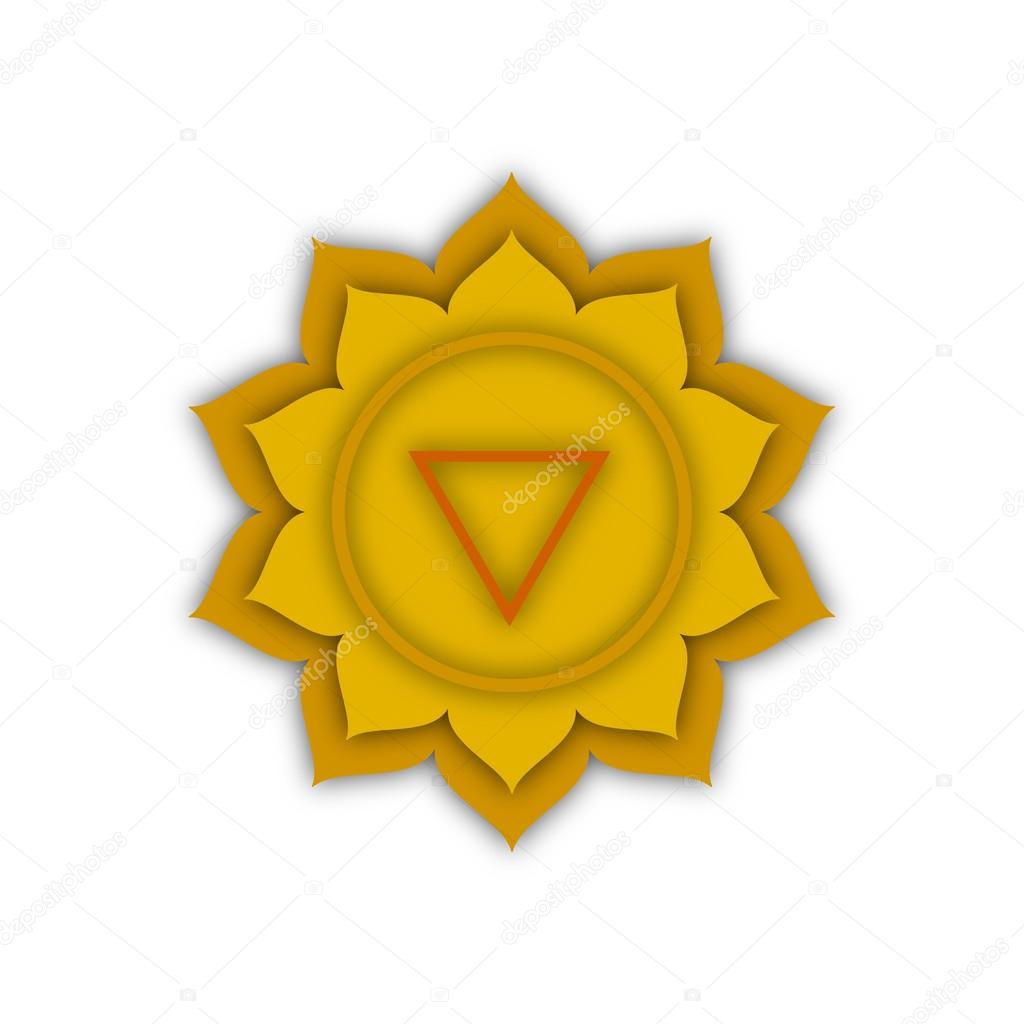 the image of the heart chakra, vector illustration