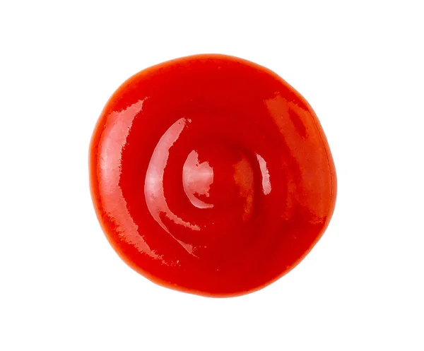 Tomatensauce Isoliert Auf Weißem Hintergrund Ansicht Von Oben — Stockfoto