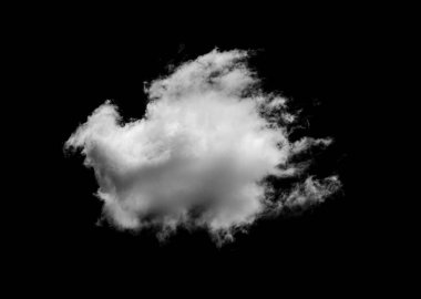 Siyah arkaplanda beyaz bulutlar