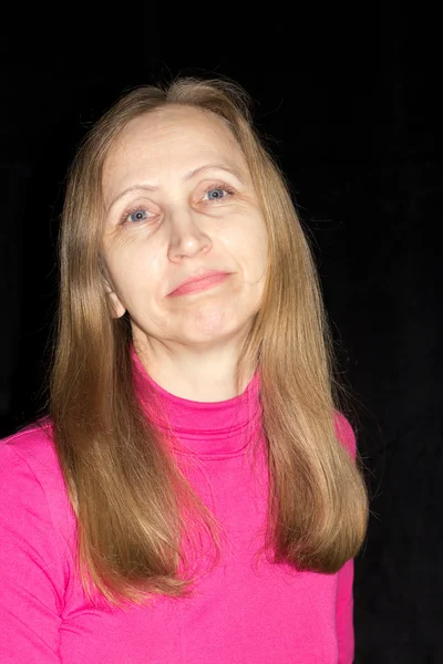 A woman in a red blouse — Stock Photo, Image